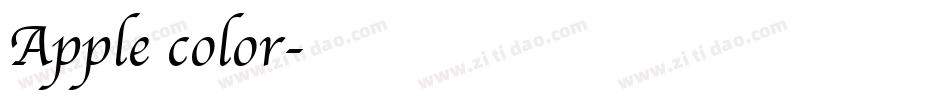 Apple color字体转换